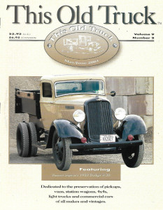 THIS OLD TRUCK 2001 MAY - '33 DODGE H-30, '59 STUDE SCOTSMAN, '31 DODGE BROS